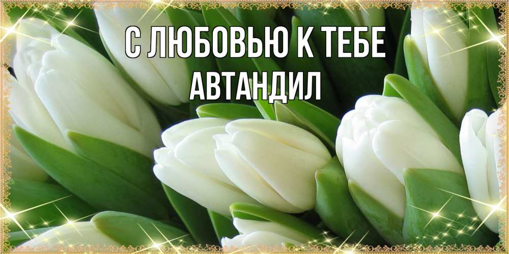 Открытка  с именем. Автандил, С любовью к тебе  