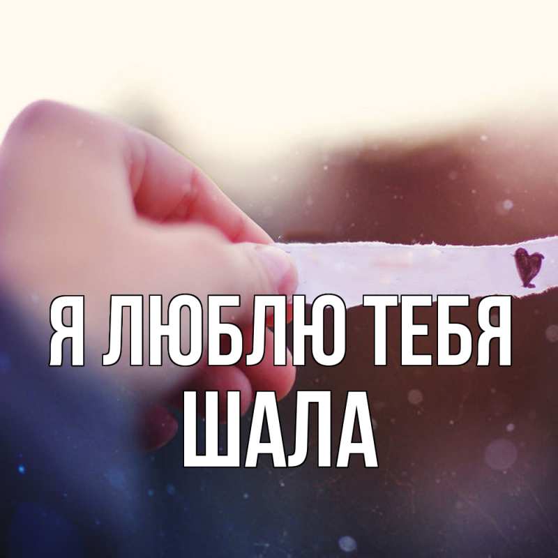 Картинка Я люблю тебя, Шала