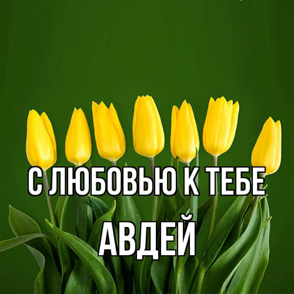 Открытка  с именем. Авдей, С любовью к тебе  