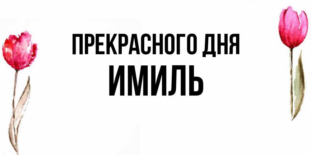 Открытка  с именем. Имиль, Прекрасного дня  