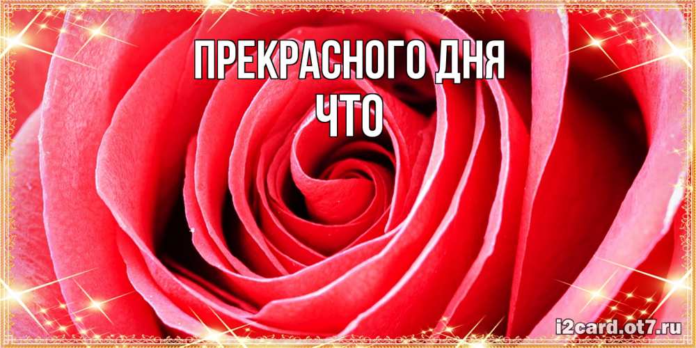 Открытка  с именем. Что, Прекрасного дня  