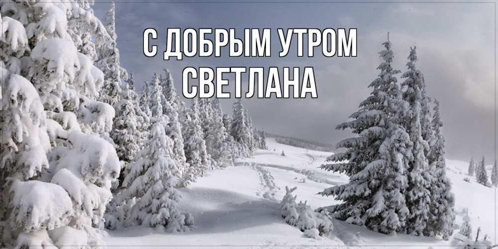Открытка  с именем. Светлана, С добрым утром  