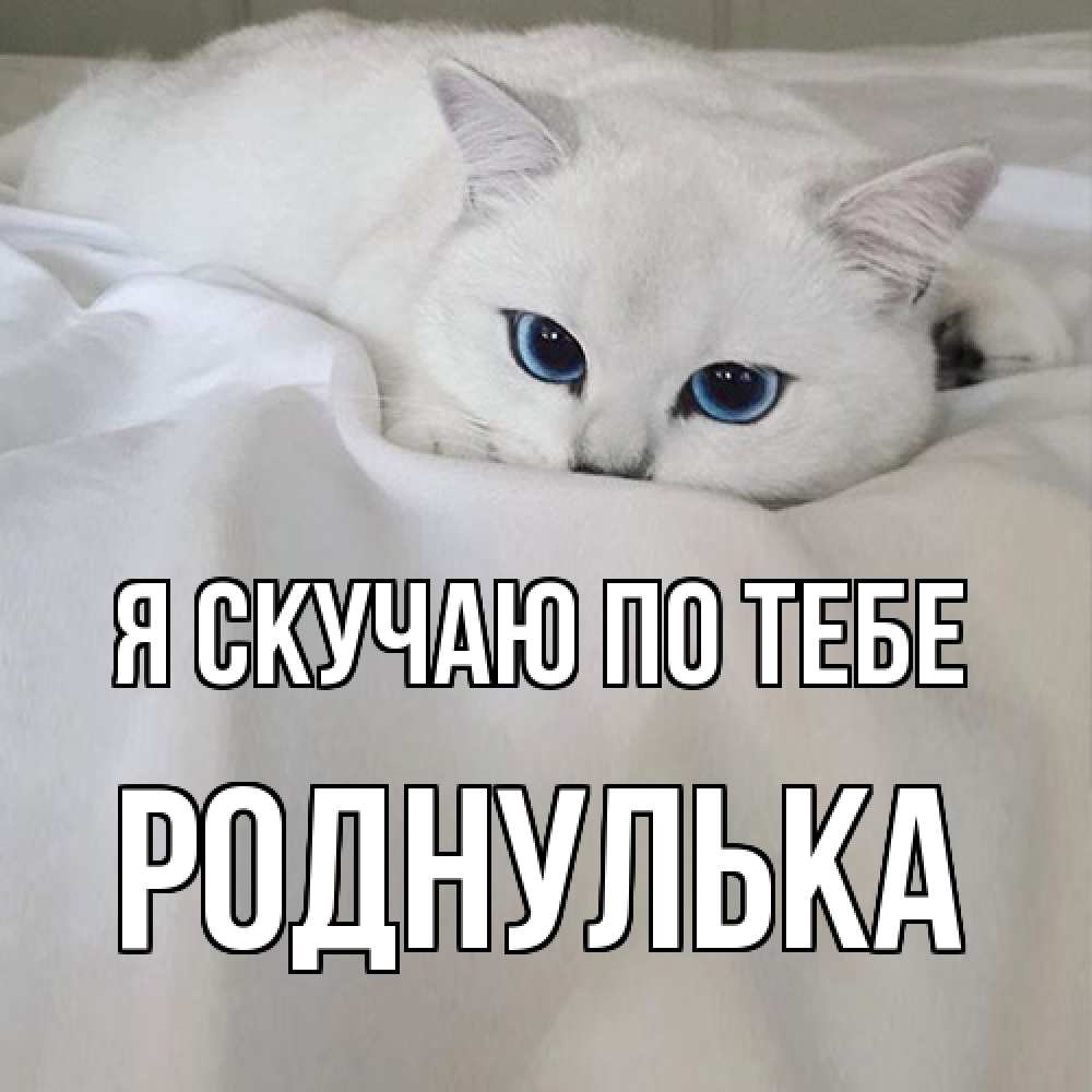 Открытка  с именем. роднулька, Я скучаю по тебе  