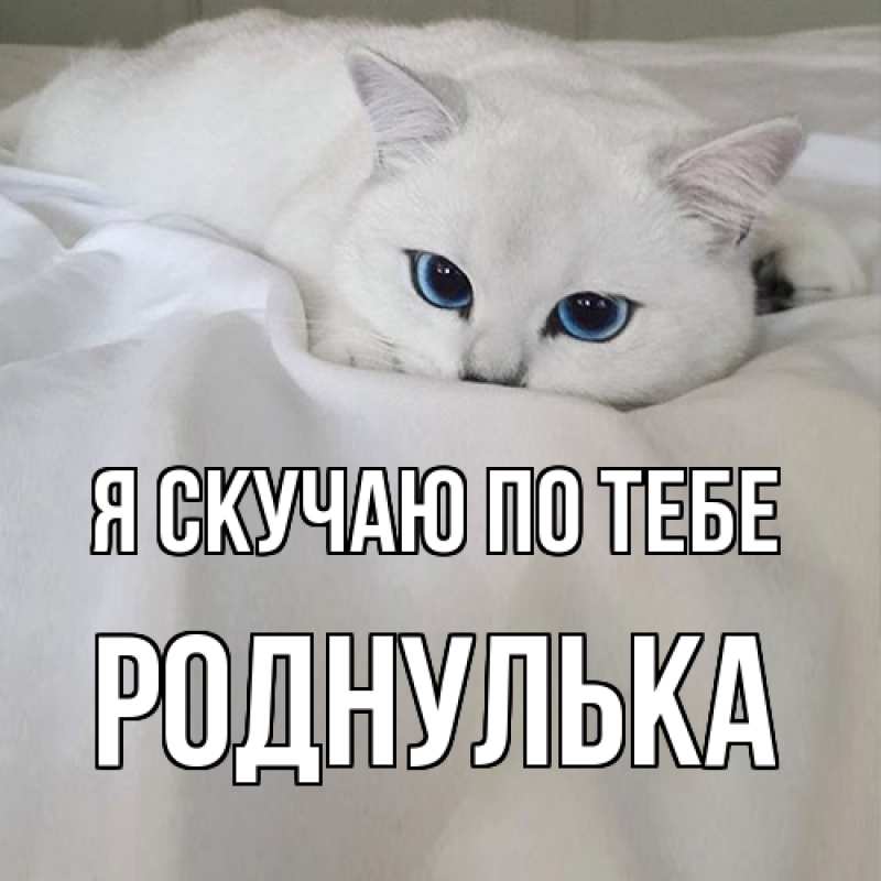 Картинка Я скучаю по тебе, роднулька