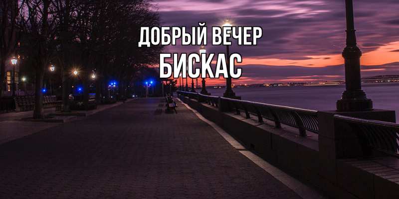 Картинка Добрый вечер, Бискас