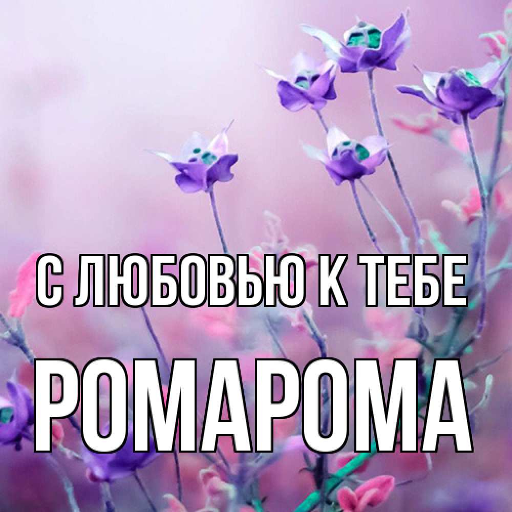 Открытка  с именем. РомаРома, С любовью к тебе  