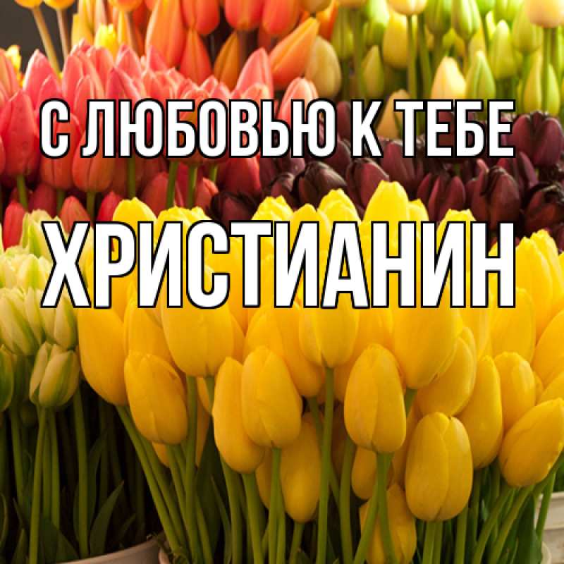 Картинка С любовью к тебе, Христианин