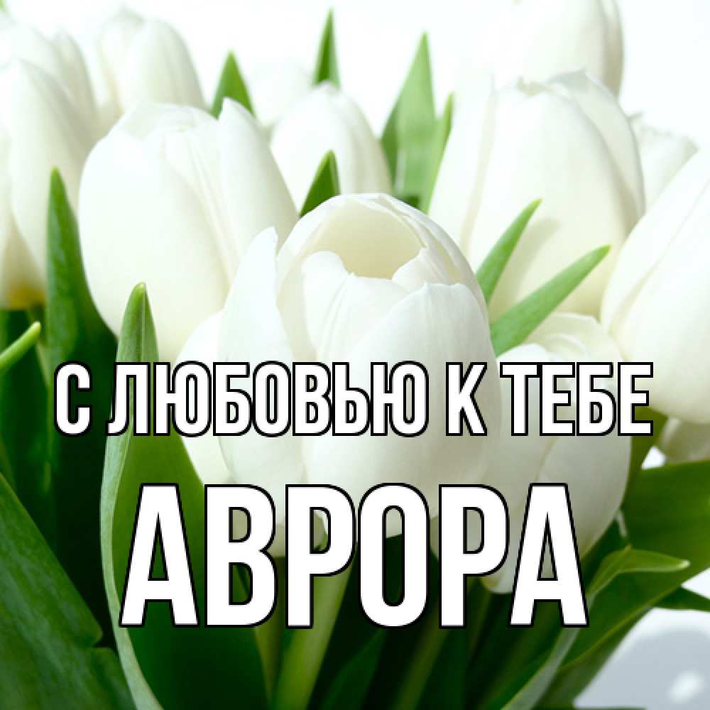Открытка  с именем. Аврора, С любовью к тебе  