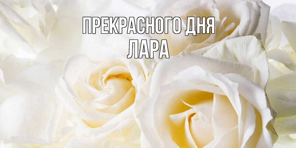 Открытка  с именем. Лара, Прекрасного дня  