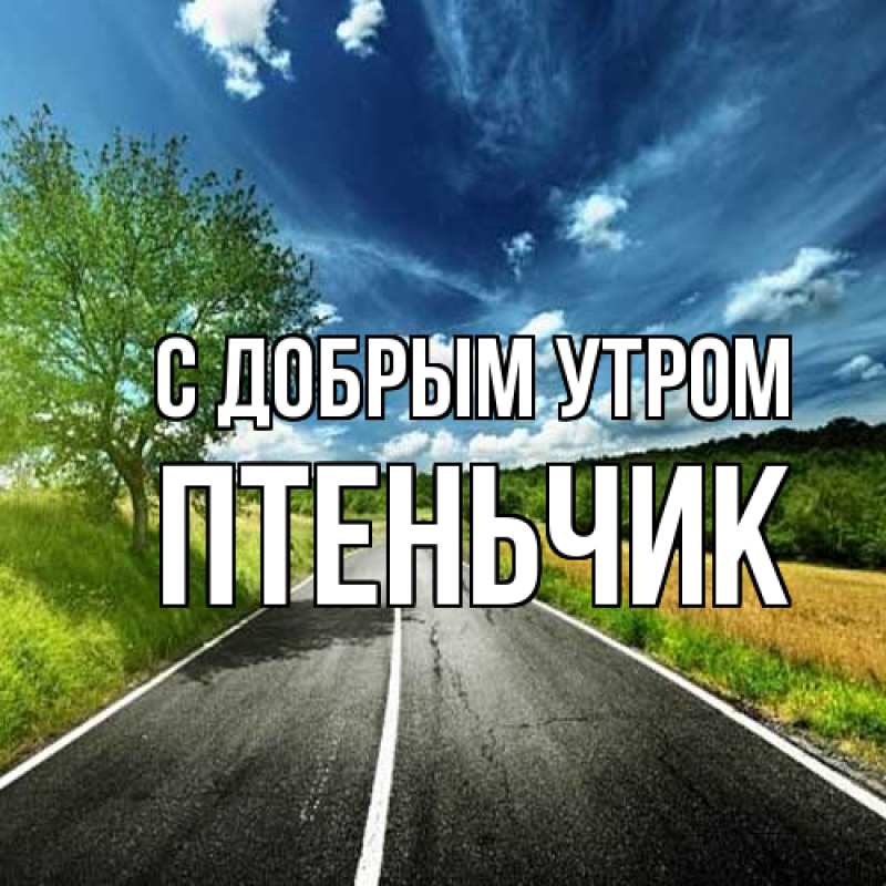 Картинка С добрым утром, Птеньчик