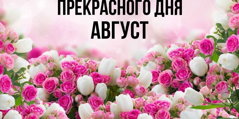 Открытка  с именем. Август, Прекрасного дня  