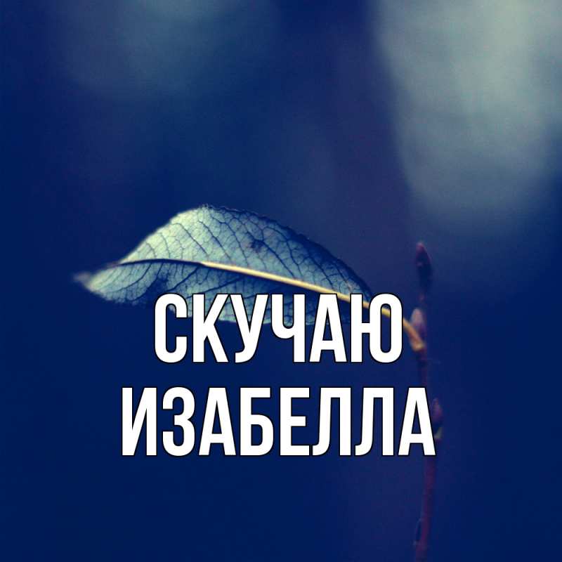 Картинка Скучаю, Изабелла