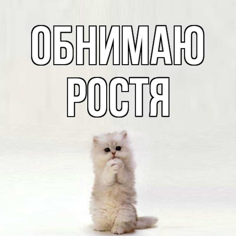 Картинка Обнимаю, Ростя