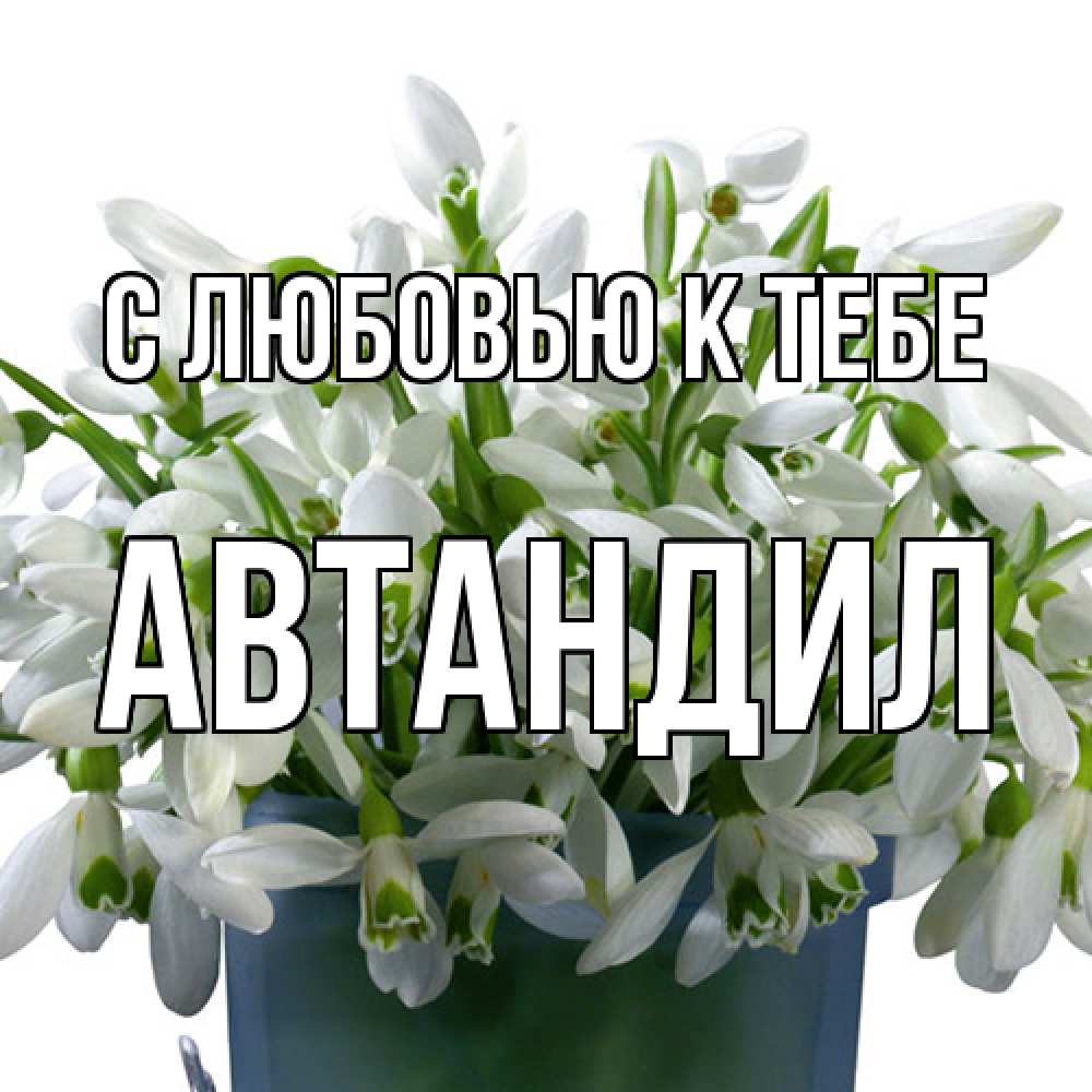 Открытка  с именем. Автандил, С любовью к тебе  