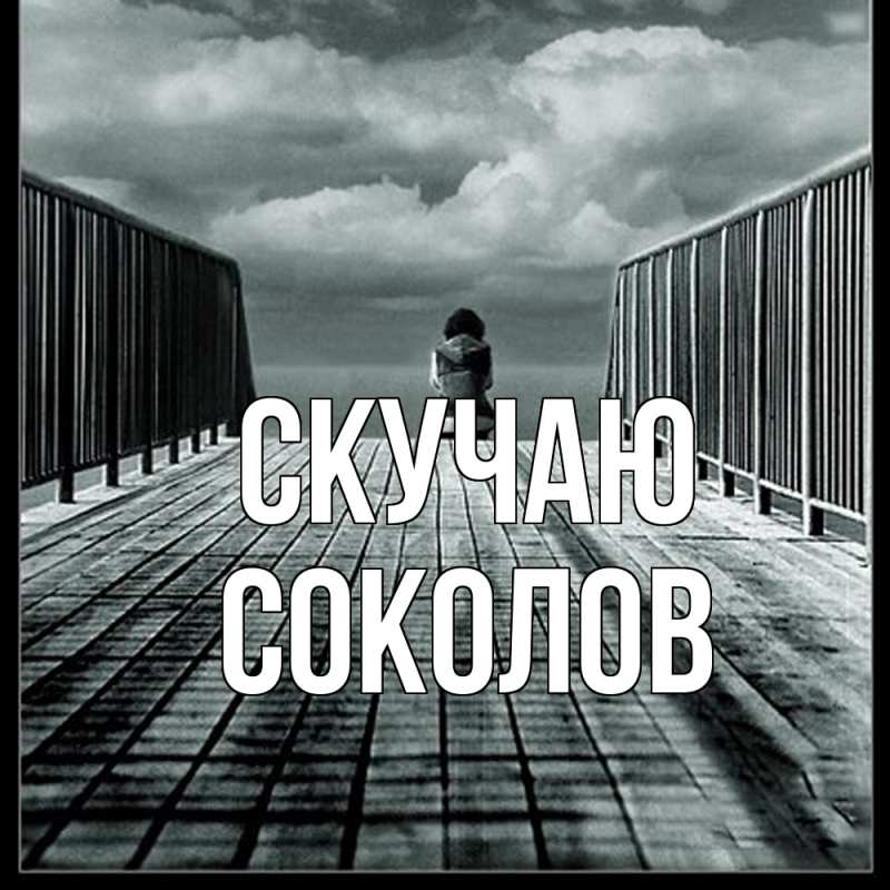 Картинка Скучаю, Соколов