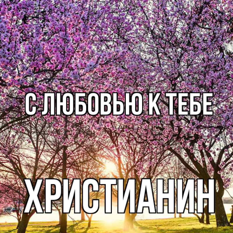 Картинка С любовью к тебе, Христианин