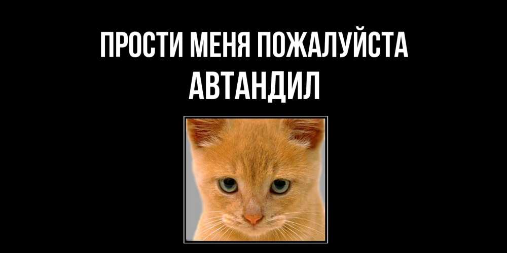Открытка  с именем. Автандил, Прости меня пожалуйста  