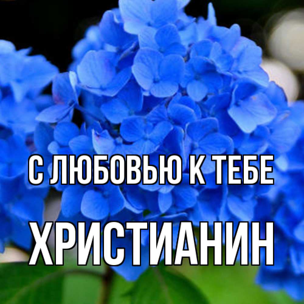 Открытка  с именем. Христианин, С любовью к тебе  