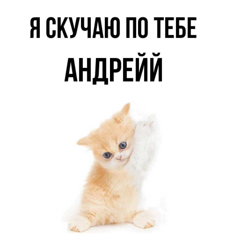 Картинка Я скучаю по тебе, Андрейй