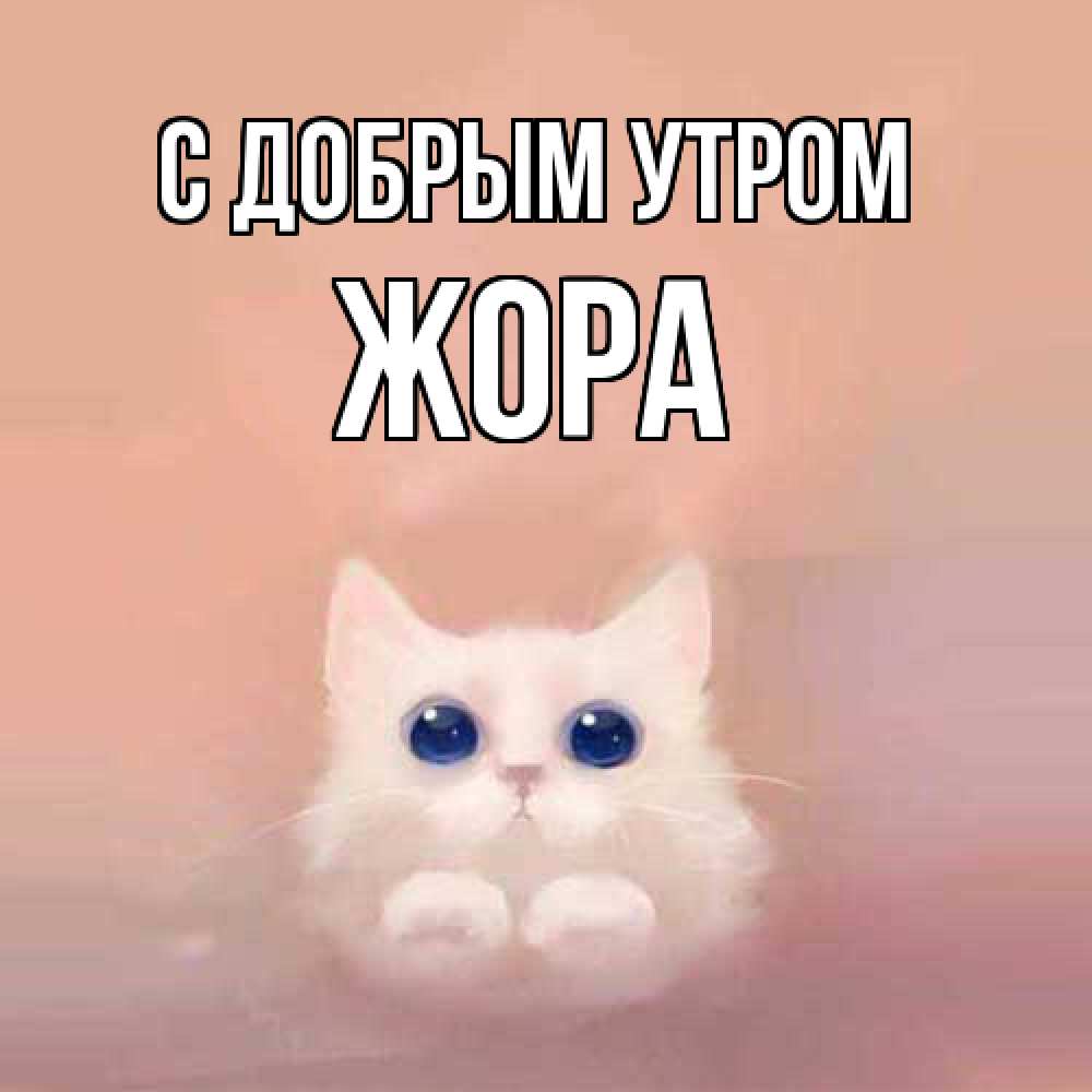 Открытка  с именем. Жора, С добрым утром  
