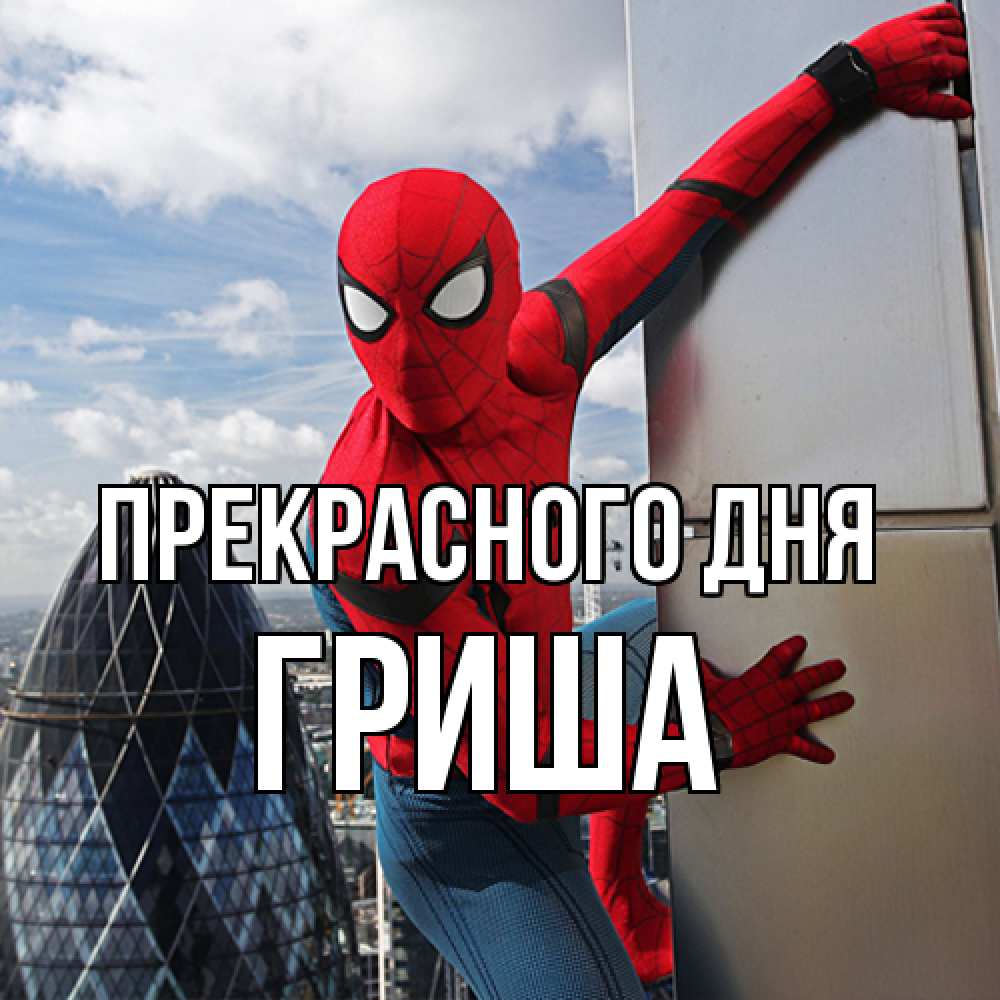 Открытка  с именем. Гриша, Прекрасного дня  