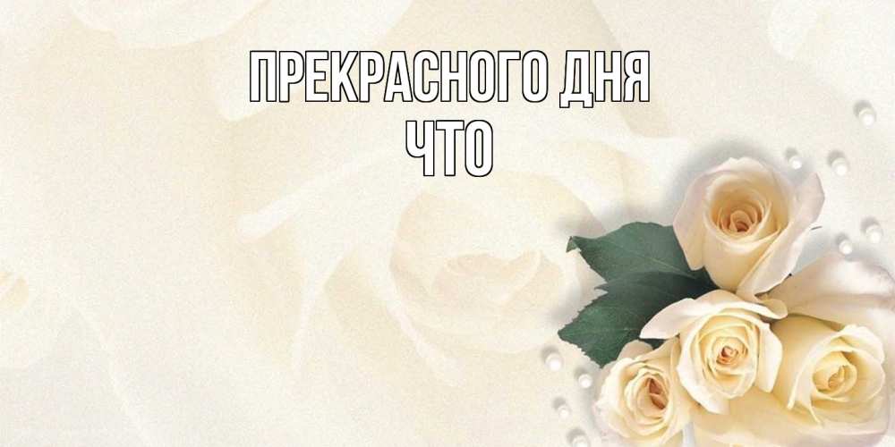 Открытка  с именем. Что, Прекрасного дня  