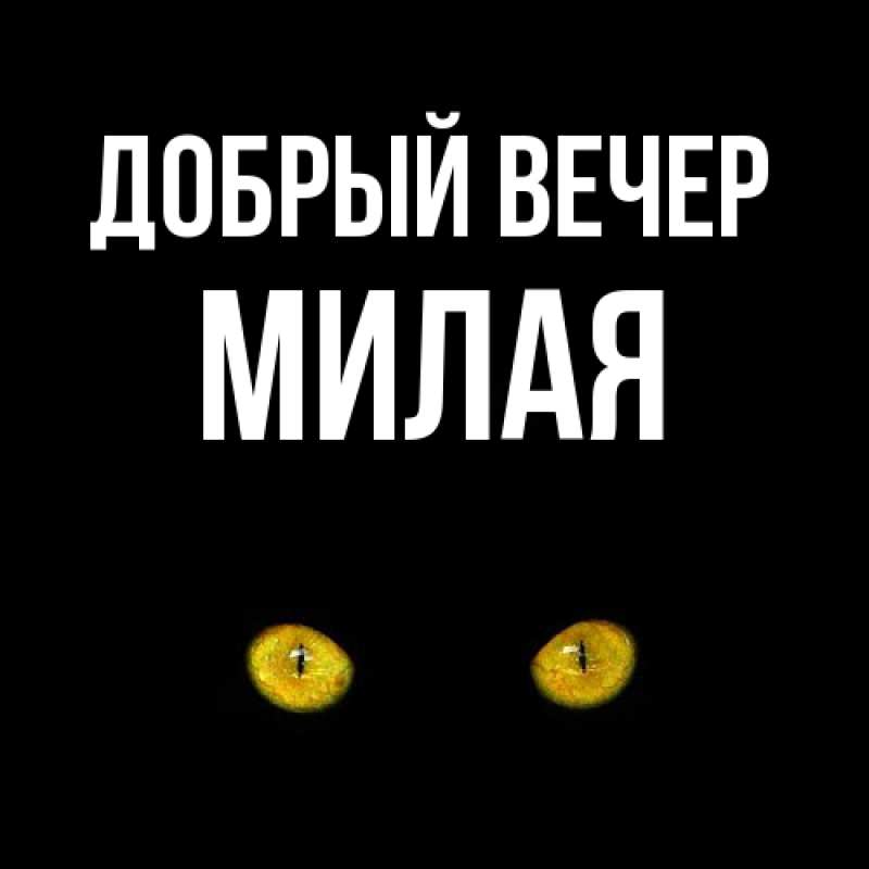 Картинка Добрый вечер, Милая