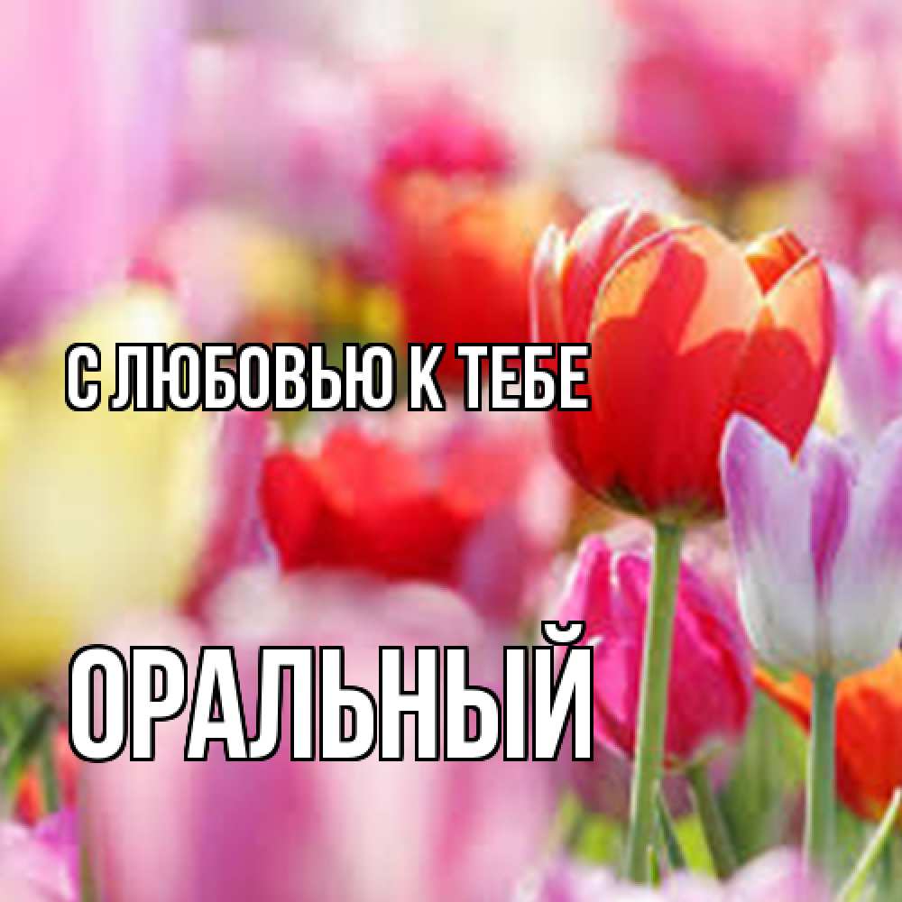 Открытка  с именем. ОРАЛЬНЫЙ, С любовью к тебе  