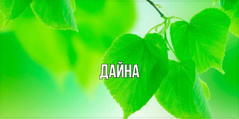 Открытка  с именем. Дайна, Главная  
