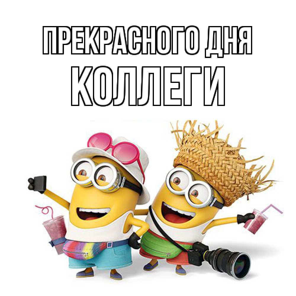 Открытка  с именем. коллеги, Прекрасного дня  