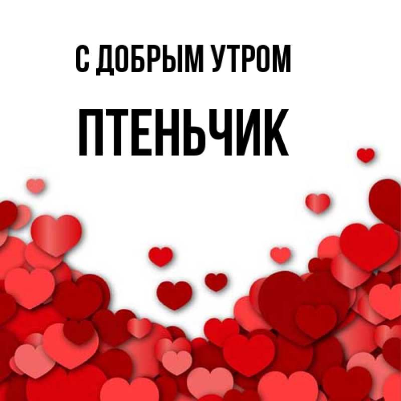 Картинка С добрым утром, Птеньчик