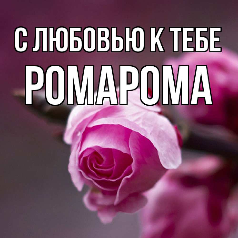 Открытка  с именем. РомаРома, С любовью к тебе  