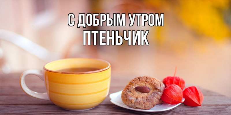 Картинка С добрым утром, Птеньчик
