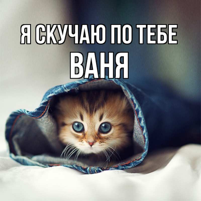 Картинка Я скучаю по тебе, ваня