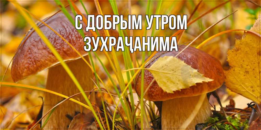 Открытка  с именем. Зухраҷанима, С добрым утром  