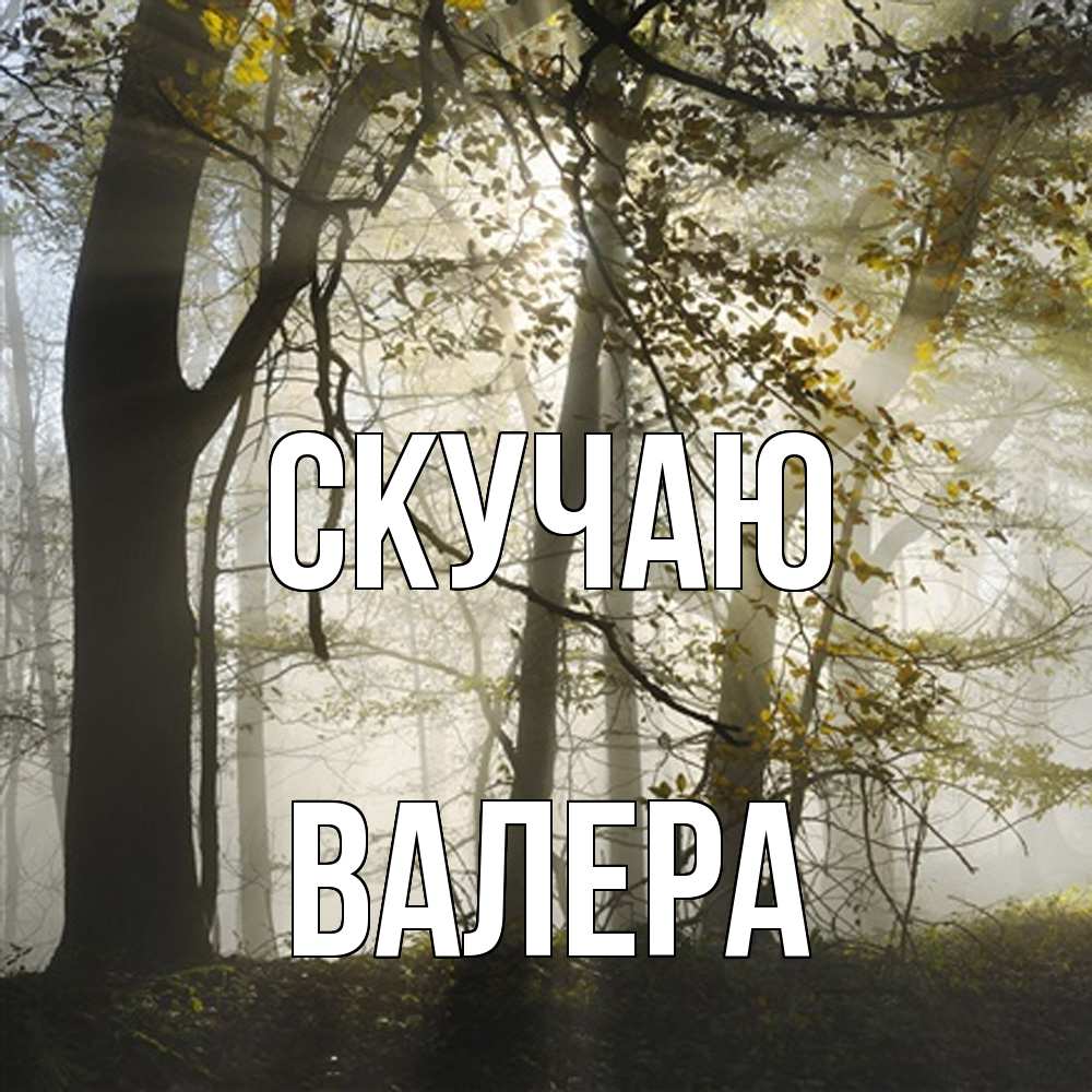 Открытка  с именем. Валера, Скучаю  