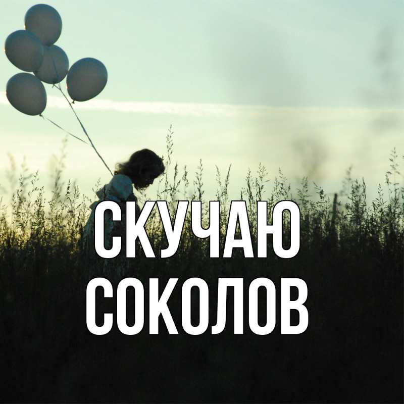 Картинка Скучаю, Соколов
