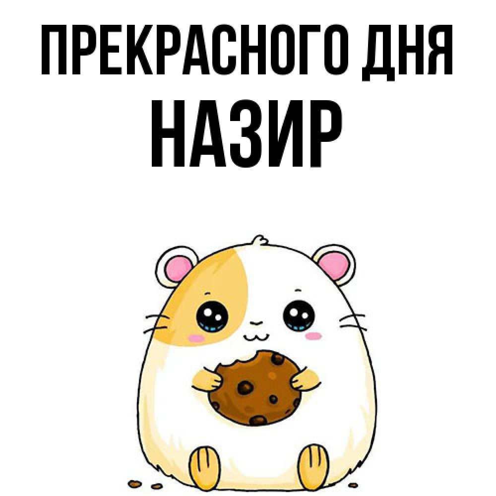 Открытка  с именем. Назир, Прекрасного дня  