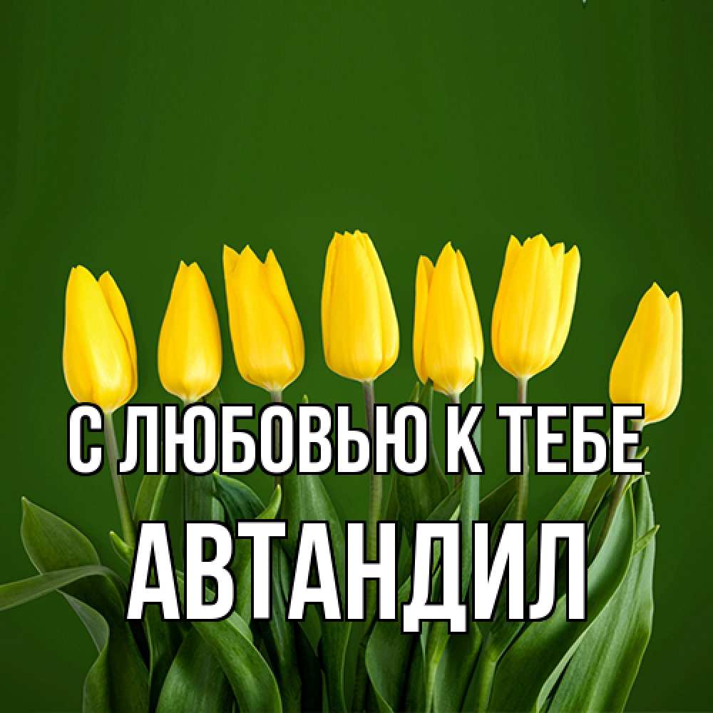 Открытка  с именем. Автандил, С любовью к тебе  