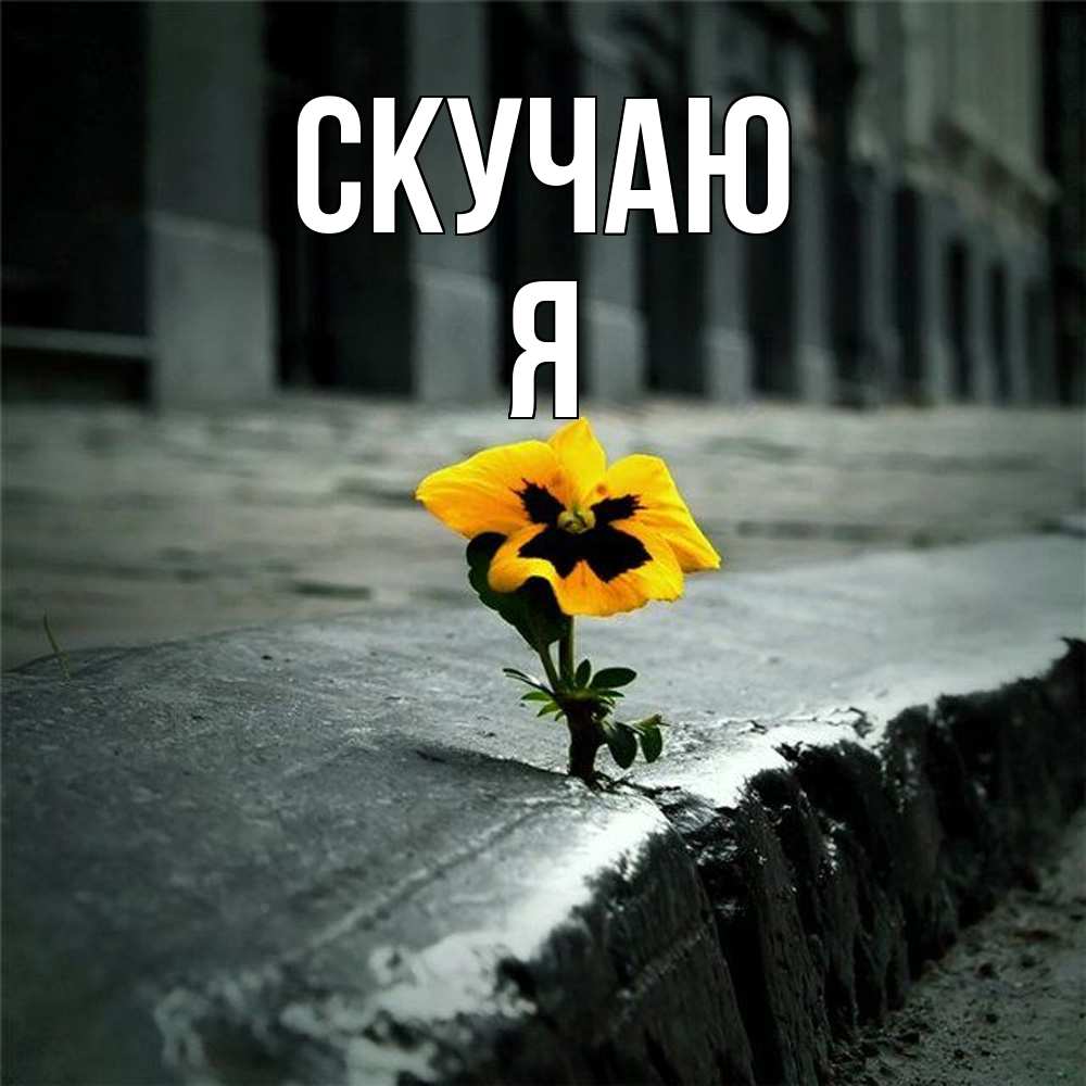 Открытка  с именем. Я, Скучаю  