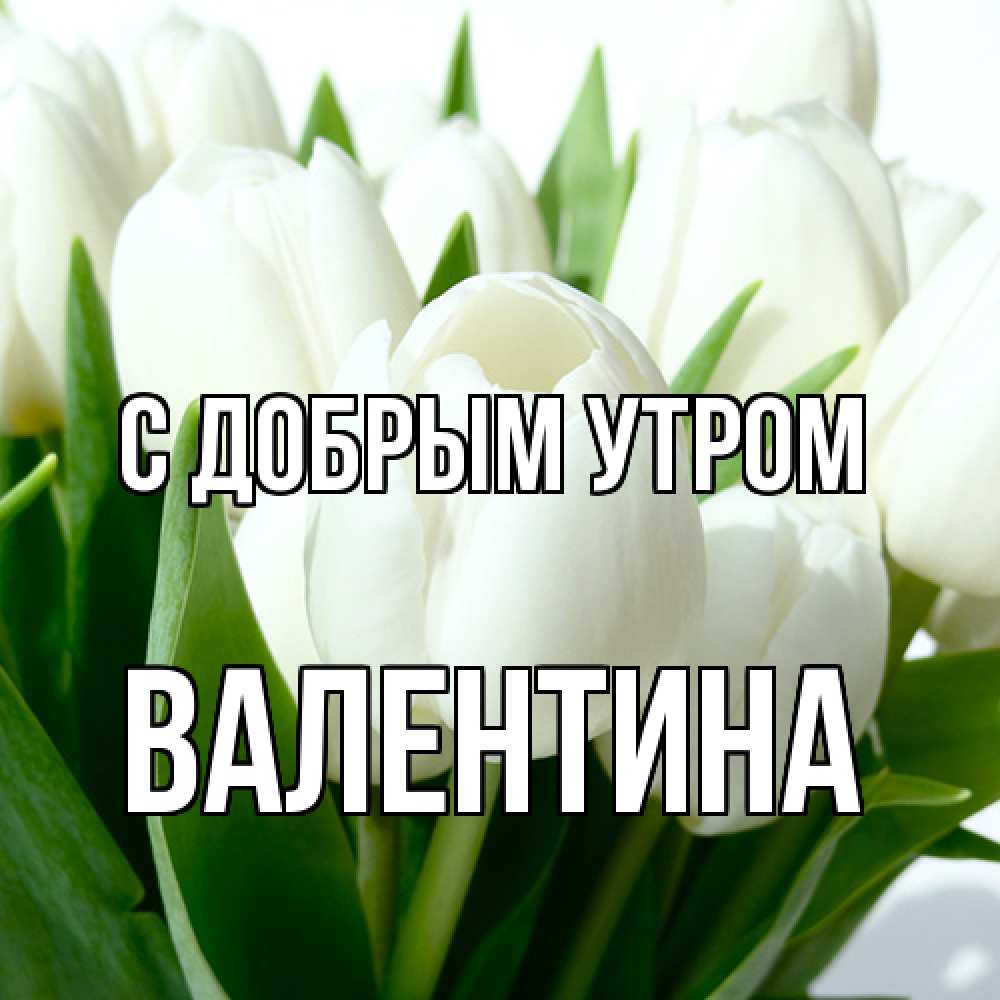 Открытка  с именем. валентина, С добрым утром  