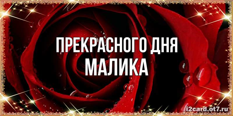 Картинка Прекрасного дня, Малика