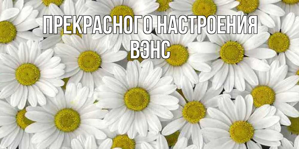 Открытка  с именем. вэнс, Прекрасного настроения  