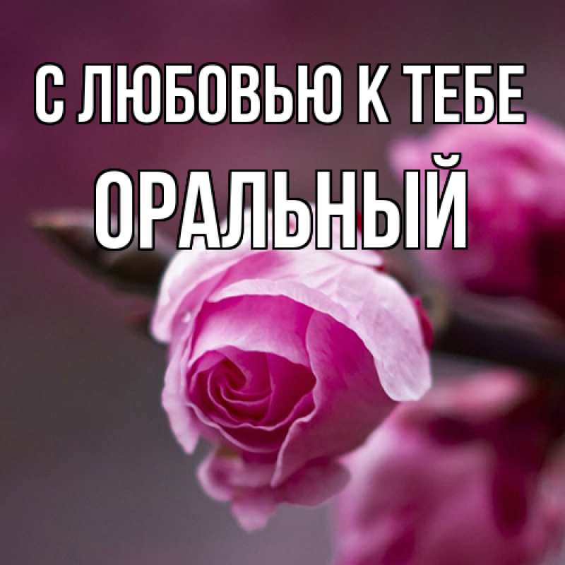 Картинка С любовью к тебе, ОРАЛЬНЫЙ