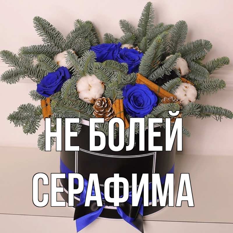 Открытка с именем, Серафима, Не болей