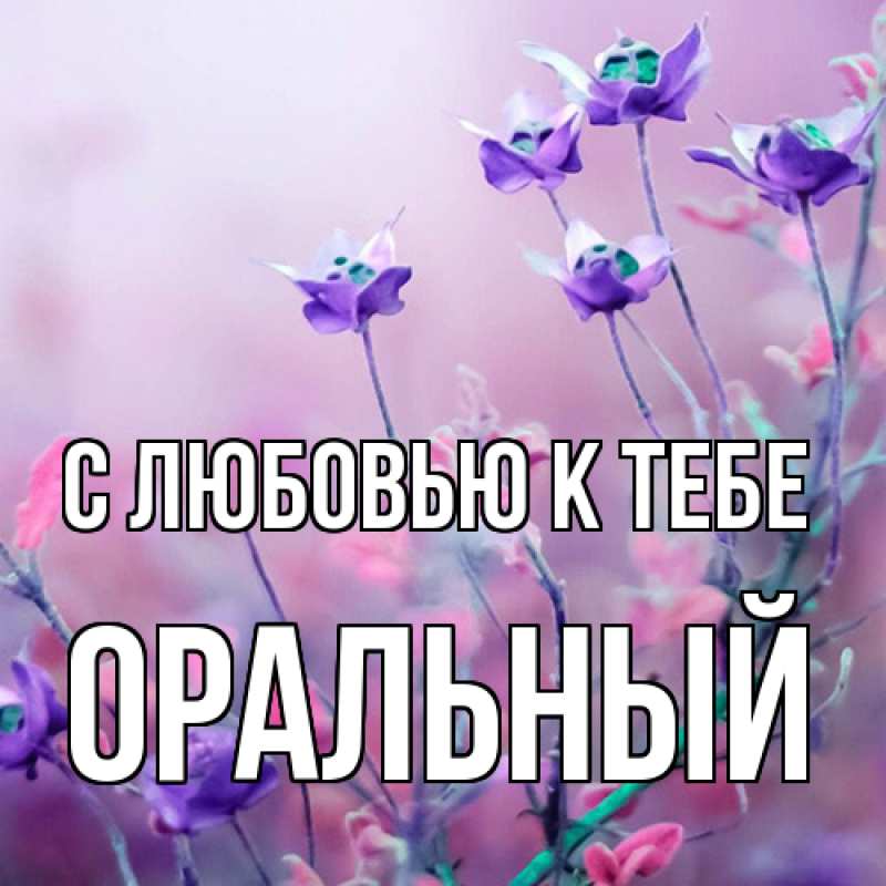 Картинка С любовью к тебе, ОРАЛЬНЫЙ