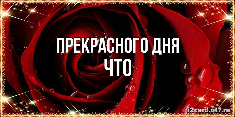 Открытка  с именем. Что, Прекрасного дня  