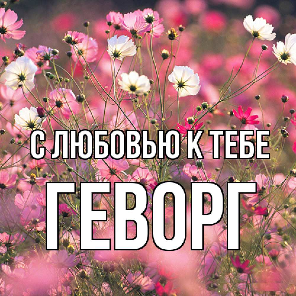 Открытка  с именем. Геворг, С любовью к тебе  