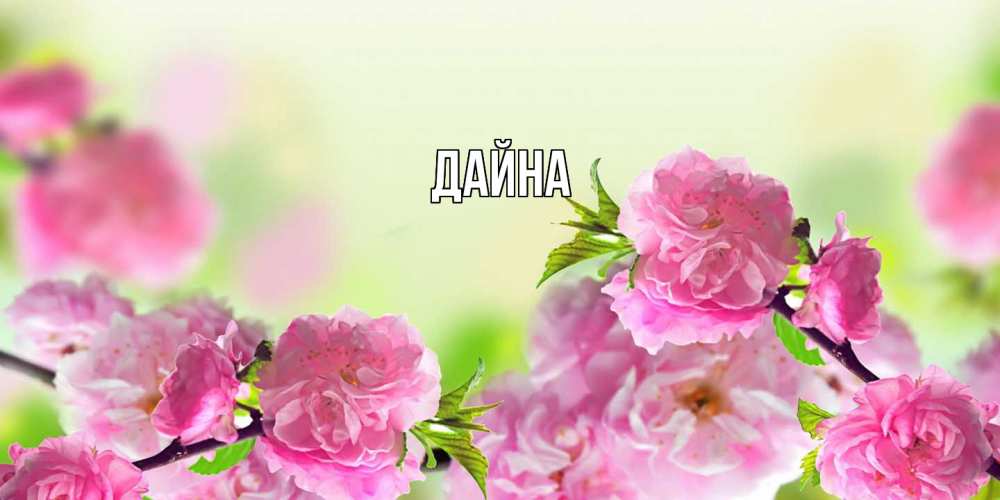 Открытка  с именем. Дайна, Главная  