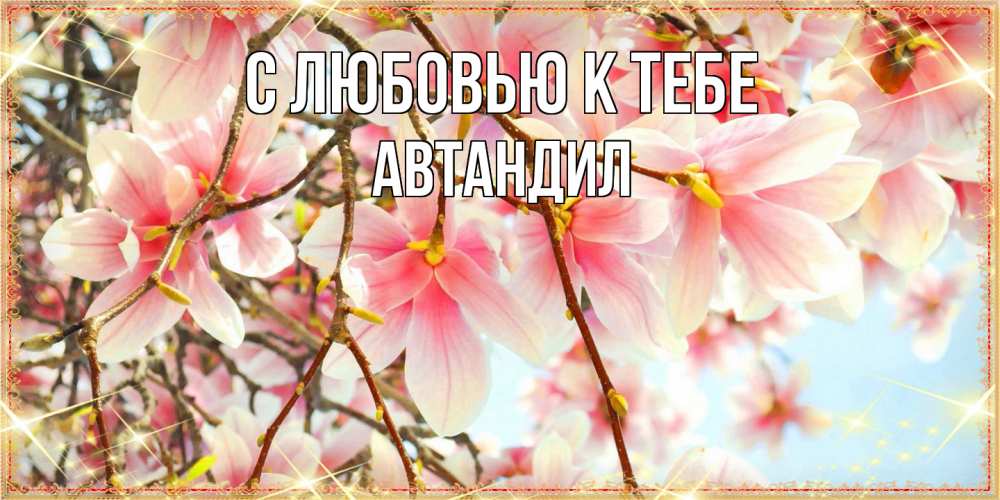 Открытка  с именем. Автандил, С любовью к тебе  